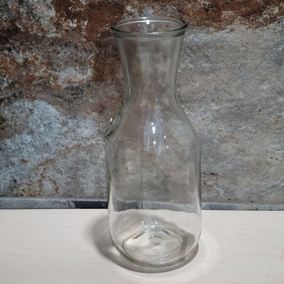 VTG Embossed Paul Masson Since 1852 Glass Milk Bottle Carafe Decanter Vase 10" N - Picture 4 of 11